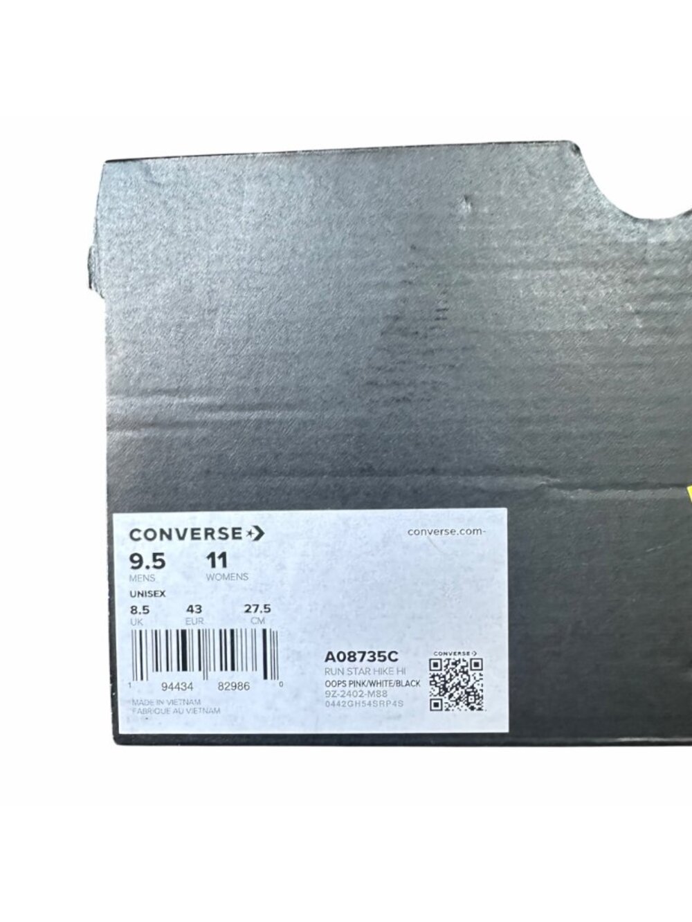 ⭐Converse Run Star Hike Hi Converse 9.5 Mens Shoes Platform Pink Sneaker A08735C - Picture 8 of 10